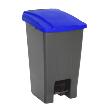 Planet Pedálos szelektív hulladékgyűjtő szemetes Antracit-Kék 70L szemetes