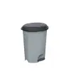 Planet Pedálos szemetes kivehető vödörrel Fekete-szürke 6L