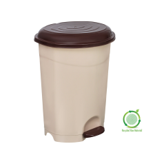 Planet Pedálos szemetes kuka, műanyag, ECO barna kivehető kosárral, 12L NO3 szemetes