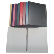 Plastweld PVC A4 4 gyűrűs fekete 2cm gyűrűs mappa gyűrűskönyv