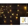 Platina Kert és Szerszám Tracon CHRIOB10WW Karácsonyi jégcsap fényfüggöny, kültéri/beltéri 230VAC, 5+10M, 250LED, 6W, 2600-2700K, IP44