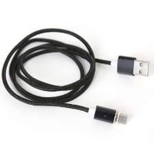 Platinet Micro USB to USB Magnetic Plug Cable 1m Black kábel és adapter