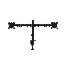 Platinet OMEGA dupla asztali monitortartó 13&quot;-17&quot; fekete (OUPC024D) tv állvány és fali konzol
