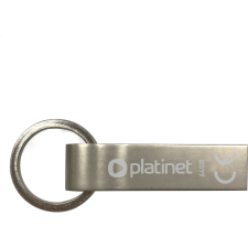 Platinet Pendrive, 64GB, USB 2.0, vízálló, ezüst (PMFMK64) pendrive