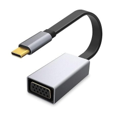 Platinet USB-C>VGA Adapter 1080p 60Hz 10cm Grey (PMMA9089) kábel és adapter