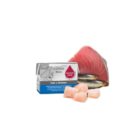 Platinum Natural Platinum Menü Hal Csirke Felnőtt nedves kutyatáp 90g kutyaeledel