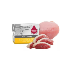 Platinum Natural Platinum Menü Kacsa Pulyka Felnőtt nedves kutyatáp 90g kutyaeledel