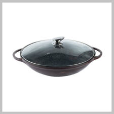 Platinum Premium Premium Platinum  kovácsolt alumínium serpenyő 36 cm wok DAW36 edény