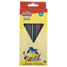 Play-Doh Metallic, háromszögletű színes ceruza 12 db-os színes ceruza