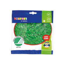 Playbox : 5mm-es MIDI vasalható gyöngy fűzöld színben 6000db-os csomag kreatív és készségfejlesztő