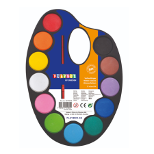 Playbox : Akvarell 12 db-os festékpaletta szett ecsettel kreatív és készségfejlesztő