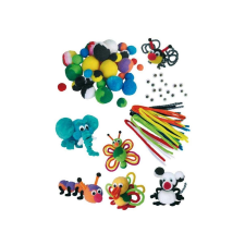 Playbox : Színes állatos pompom szett kreatív és készségfejlesztő