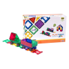  Playmags vonatos 3D mágneses építőkocka készlet - 50 darabos