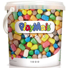 PlayMais Basic 1000 db-os kiszerelés nagy vödörben kreatív és készségfejlesztő