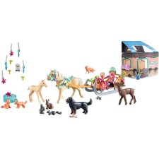Playmobil 71345 Karácsony - Horses of Waterfall adventi kalendárium, naptár - Karácsonyi szánkózás playmobil