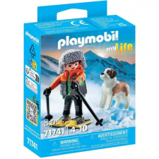Playmobil 71741 Hótalpas túrázó bernáthegyi kutyával playmobil