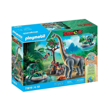 Playmobil 71819 Dinos - A Brachiosaurus és a légpárnás hajó (71819) játékfigura