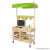 Playtive Mud Kitchen PREMIUM Kültéri / fából készült kerti játékkonyha, sárkonyha, mosogatóval, főzőlappal, 2 polccal és tálcával, 77 x 135 x 50 cm