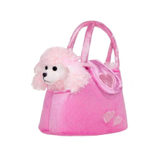 PlayTo Gyermek plüss játék PlayTo kutyus táskába rózsaszín plüssfigura