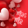 Plexi kulcstartó - Mr  Mrs