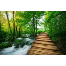  Plitvice Bridge Croatia öntapadós tapéta, 200 x 150 cm tapéta, díszléc és más dekoráció