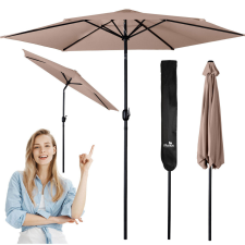 Plonos Parasol ogrodowy składany 6 segmentowy 300 cm z pokrowcem Plonos PL-884 kerti bútor