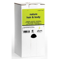 PLUM Nordik Nature Hair and Body környezetbarát szín- és illatmentes tusfürdő és sampon, pumpás utántöltő tusfürdők