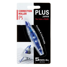 PLUS Hibajavító roller, 5mm x 6m, PLUS &quot;PS&quot;, kék hibajavító