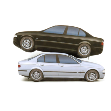 Plüss BMW M5 (E39) piros plüssfigura