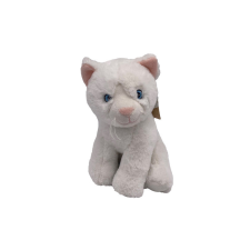  Plüss cica 20 cm - fehér bébiplüss