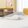  Plüss delfin, fehér-szürke, 70cm