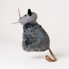  Plüss egér macskajáték macskamentával 1db - Szürke játék macskáknak