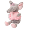  Plüss elefánt rózsaszín ruhában 30cm