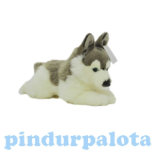 Plüss Husky kutya 32,5cm plüssfigura