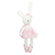 Plüss kabala nyúl rózsaszín ruhában 42cm plüssfigura