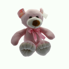 Plüss maci, lógó lábú, (ülve 32 cm), állva 50 cm (pink) plüssfigura