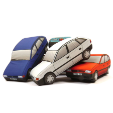  Plüss Opel Astra F 1992 fehér plüssfigura