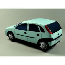 Plüss Opel Corsa C fehér plüssfigura