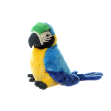Plüss papagáj kézbáb 27 cm plüssfigura