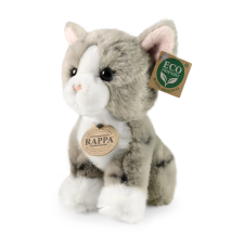  Plüss szürke macska 18 cm ECO-FRIENDLY plüssfigura