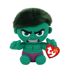 PLUSZ TY 15CM-ES BEANIE BABIES MARVEL HULK plüssfigura