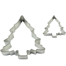 PME kiszúró szett, rozsdamentes acél, Karácsonyfa, 2 db-os sütés és főzés