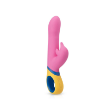 PMV20 Copy Dolphin - akkus, forgófejes, csiklókaros vibrátor (pink) vibrátorok