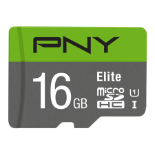 PNY 16GB Elite microSDHC UHS-I CL10 Memóriakártya + Adapter memóriakártya