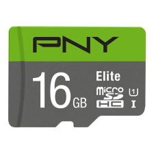 PNY 16GB microSDXC Elite Class 10 UHS-I + adapterrel memóriakártya