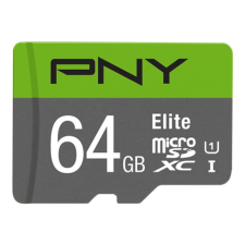 PNY 64GB Elite microSDXC UHS-I CL10 memóriakártya + Adapter memóriakártya