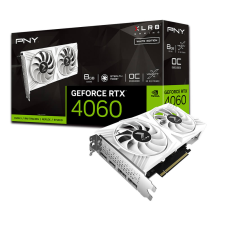 PNY GeForce RTX 4060 8GB GDDR6 OC XLR8 VERTO DF White Edition Videókártya (VCG40608DFWXPB1-O) videókártya