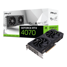 PNY GeForce RTX 4070 12GB GDDR6X VERTO Dual Fan (VCG407012DFXPB1) videókártya