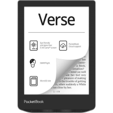 PocketBook e-Reader - PB629 VERSE Mist Grey (6&quot;E Ink Carta, Cpu: 1GHz,512MB,8GB,1500mAh, wifi,mSD, kép megvilágítás) e-book olvasó