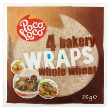  Poco Loco teljes kiőrlésű tortilla 4 db 245 g reform élelmiszer